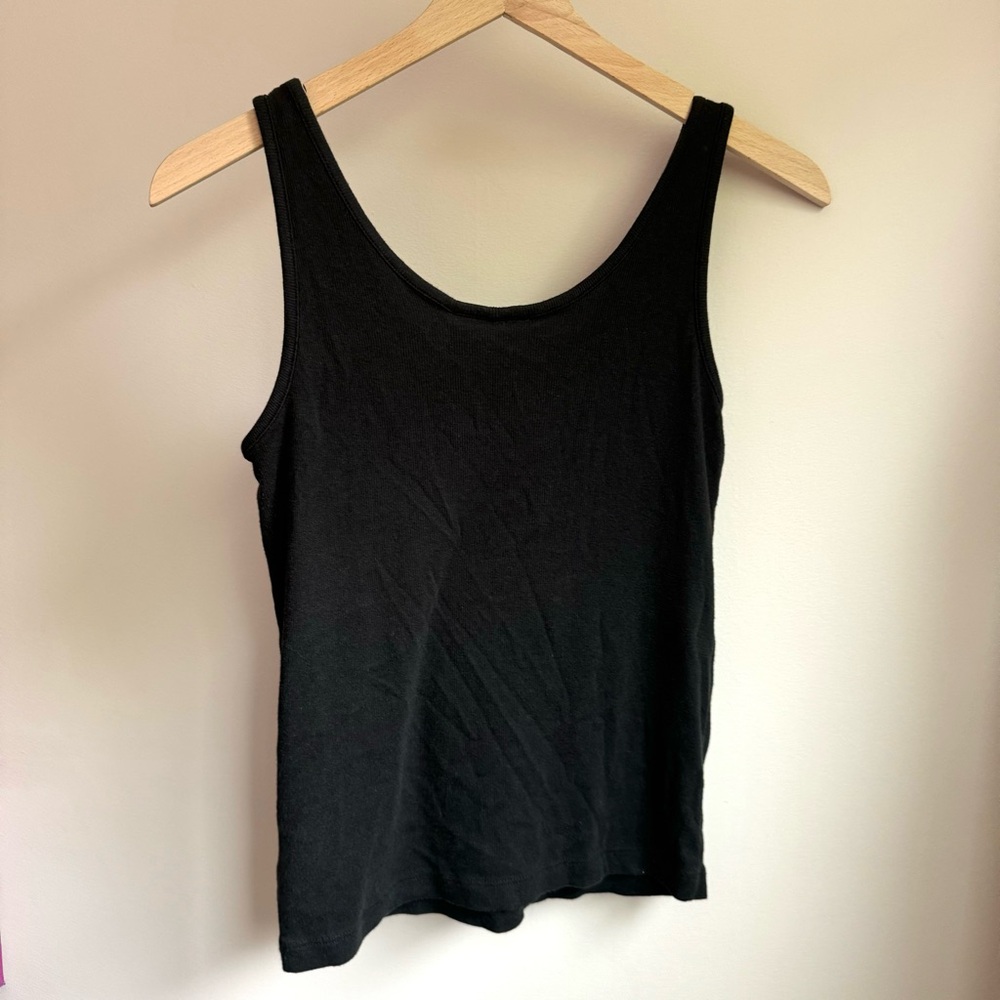 Basic Black Ribbed Tank - Picture 4 of 5
